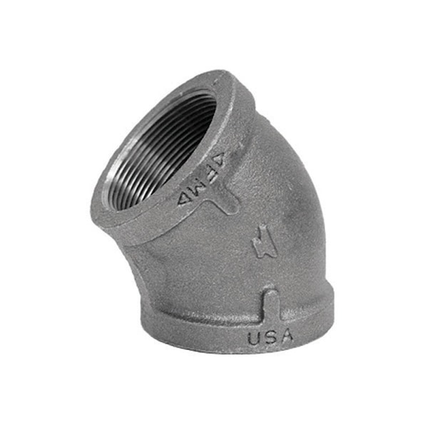 Anvil Anvil 1 in. FPT X 1 in. D FPT Black Malleable Iron 45 Degree Elbow 8700126256 - main